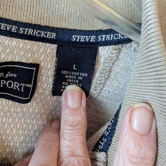 Tan Textured Polo Shirt with Collar - Picture 7 of 8